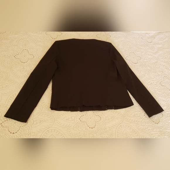 Linda Matthews New York Black Blazer - Picture 2 of 11